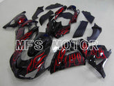 Kawasaki NINJA ZX14R 2006-2011 Injection ABS Fairing - Flame - Black Red - MFS6085
